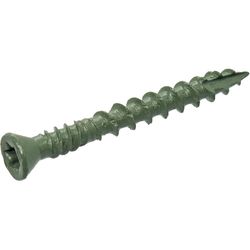 Grip-Rite PrimeGuard Plus No. 8 wire X 1-5/8 in. L Green Star Trim Head Deck Screws 1 lb