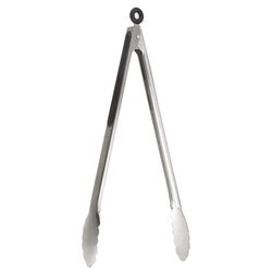 Cat Cora Silicone/Stainless Steel Locking Tongs