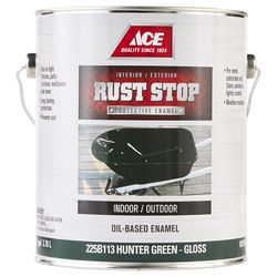 Ace Rust Stop Indoor and Outdoor Hunter Green Oil-Based Enamel Rust Prevention Paint 1 gal