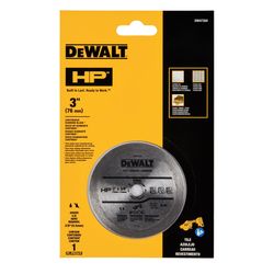 DeWalt 3 in. D X 3/8 in. X 0.2 in. thick Diamond/Metal Continuous HP Tile Blade 1 pk
