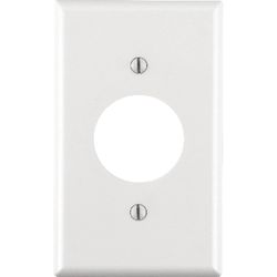 Leviton White 1 gang Thermoset Plastic Outlet Wall Plate 1 pk