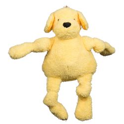 HuggleHounds HuggleMutt For Dog Beige Plush Roxie Knottie Pet Toy Large 1 pk