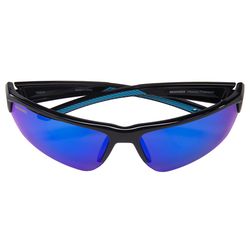Seachoice Atlantis Sunglasses Unisex Shiny Black Frame Blue Mirror Lens Polarized
