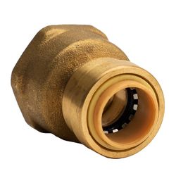 QuickFitting Push to Connect 1/2 in. PF Brass Adapter