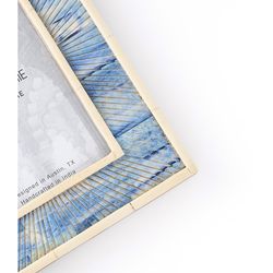 Matr Boomie Blue Glass/MDF Picture Frame 4 x 6 in.