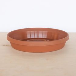 Bloem Terra 2.75 in. H X 12.75 in. W X 14.75 in. D Resin Traditional Plant Saucer Terra Cotta