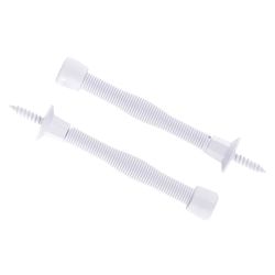 Ace 3 in. W Metal White Spring Door Stop Mounts to door and wall 0 in.