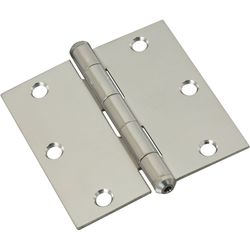National Hardware 3-1/2 in. L Stainless Steel Door Hinge 1 pk