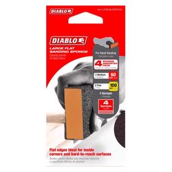 Diablo 5 in. L X 3 in. W X 1 in. Assorted Grit Coarse/Medium Large Flat Edge Sanding Sponge