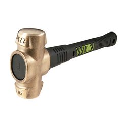 Wilton B.A.S.H. 6 lb Brass Sledge Hammer 16 in. Rubber/Steel Handle