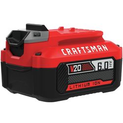 CRAFTSMAN V20 CMCB206 6 Ah Lithium-Ion High Capacity Battery 1 pc