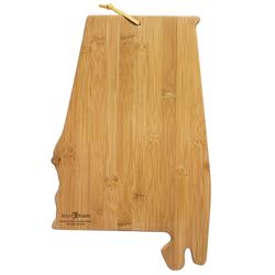 Totally Bamboo Summer Stokes 10 in. L X 15.75 in. W X 0.63 in. Bamboo Alabama State Serving & Cuttin