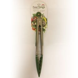 Culinary Elements Green Silicone/Stainless Steel Food Tongs