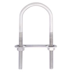 Hampton 5/16 in. X 2 in. W X 4-11/16 in. L Coarse Stainless Steel U-Bolt