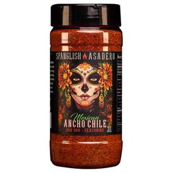 Spanglish Asadero Mexican Ancho Chile Bar-B-Q Rub/Seasoning 10 oz