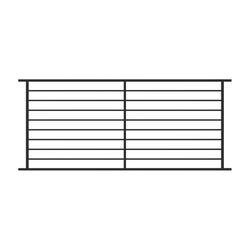 Fortress Railing Products Fe26 Axis Horizontal Level Panel 40 in. H X 1 in. W X 96 in. L Steel Raili