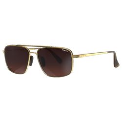 BEX Sunglasses Sunglasses Unisex Gold Frame Brown Lens Polarized
