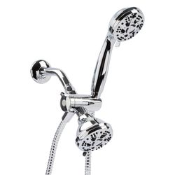 Oakbrook Collection Chrome PVC 5 settings Showerhead Combo 1.8 gpm