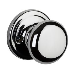 Kwikset Signature Series Hancock Knob Polished Chrome Dummy Knob