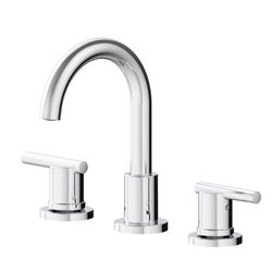 Oakbrook Collection Alexis Chrome Modern Widespread Bathroom Sink Faucet 8 in.