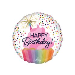Anagram Balloons Confettie Sprinkle Birthday Foil Balloon 1 pk