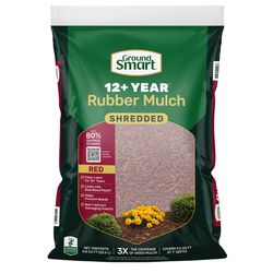 GroundSmart Red Shredded Rubber Mulch 0.8 cu ft