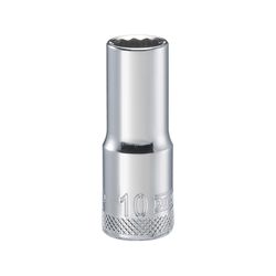 DeWalt 10 mm X 3/8 in. drive Metric 12 Point Deep Socket 1 pc