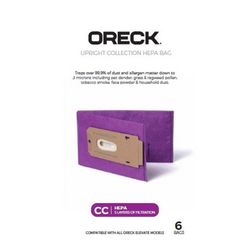 Oreck SaniSeal Vacuum Bag For Oreck Elevate Upright Vacuums with Docking System 6 pk Superior/CCPK8O