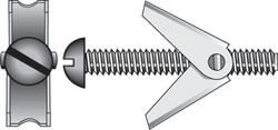 HILLMAN 1/4 in. D X 3 in. L Round Zinc-Plated Steel Toggle Bolt 6 pk