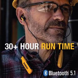 DeWalt Wireless Bluetooth Behind-the-Neck Headphones 1 pk