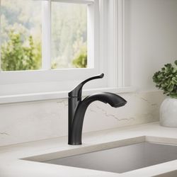 Sterling Duttrie One Handle Matte Black Pull-Out Kitchen Faucet
