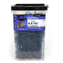 Big Timber No. 8 Sizes X 1-5/8 in. L Star Black Fine Cabinet Screws 760 pk