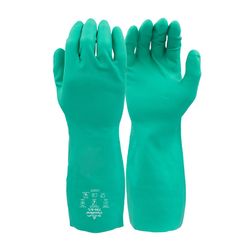SHOWA ATLAS 730 Unisex Indoor/Outdoor Nitrile Chemical Gloves Green S 1 pair