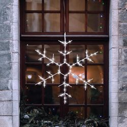 Celebrations LED Snowflake Silhouette 14.5 in. Hanging Decor
