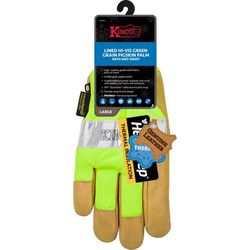 Kinco Men's Outdoor Hi-Viz Work Gloves Green S 1 pair