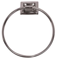 DECKO Chrome Silver Towel Ring Metal