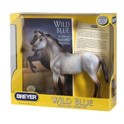 Breyer Wild Blue Toy Horse and Book Set 2 pc