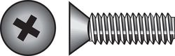 HILLMAN No. 1/4-20 Ga. X 3/4 in. L Phillips Flat Head Zinc-Plated Steel Machine Screws 100 pk