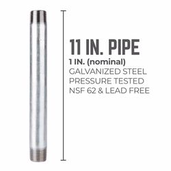 STZ Industries 1 in. MIP each X 1 in. D MIP Galvanized Steel 11 in. L Nipple