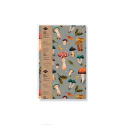 Denik 5 in. W X 8 in. L Sewn Bound Multicolored Mushroom Garden Notebook