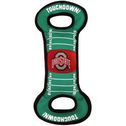 Pets First NFL For Dog Green Nylon Ohio State Buckeyes Dog Tug Toy 1 pk