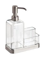 InterDesign Forma Clear Stainless Steel Soap Pump