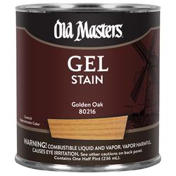Old Masters Semi-Transparent Golden Oak Oil-Based Alkyd Gel Stain 1/2 pt