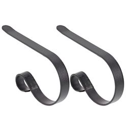 Haute Decor MantleClip Black Stocking Holder 2 in.