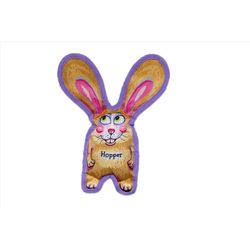 Fuzzu All Ears For Dog Multicolored Polyester Hopper Dog Toy Medium 1 pk