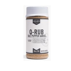 Lillie's Q Q-Rub Salt Pepper Garlic All-Purpose Rub 7.7 oz