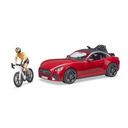 Bruder Car and Bicylce Toy Multicolored
