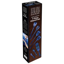 Totally Bamboo Baltique Black/Blue Birch Wood Utensil Set