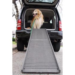 PetStep Plastic Folding Pet Ramp Gray 70 in. H X 17 in. W X 3 in. D