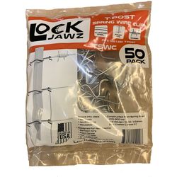 LockJawz 8 in. H X 2 in. W X 10 in. L 12 Ga. Silver Steel T-Post Clip